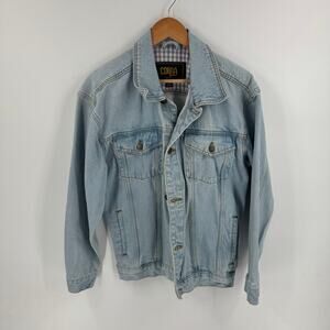 Vintage Cobra Light Wash Denim Jacket 100% Cotton Women’s‎ Small